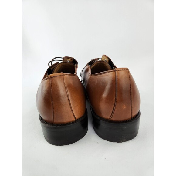 NEW Men\'s 9.5 Genuine Leather Oxfords w/ Faux Ostrich Pattern Dress Shoes‎ Lace main image 5